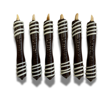 Yum-Wick®Demure Collection - Edible Chocolate Stick Candle Set -6ct